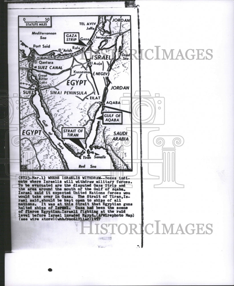 1957 Boxes Israel military forces GazeStrip - Historic Images