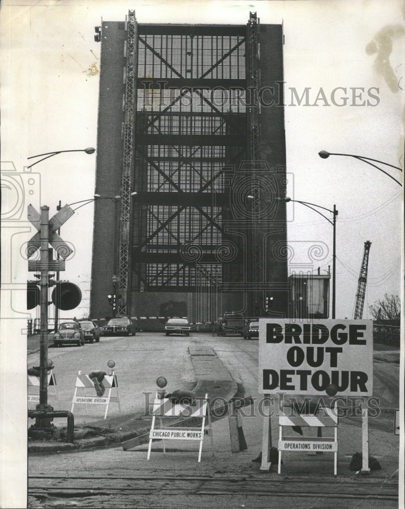 1975 Illinois Chicago Bridges Calumet River - Historic Images