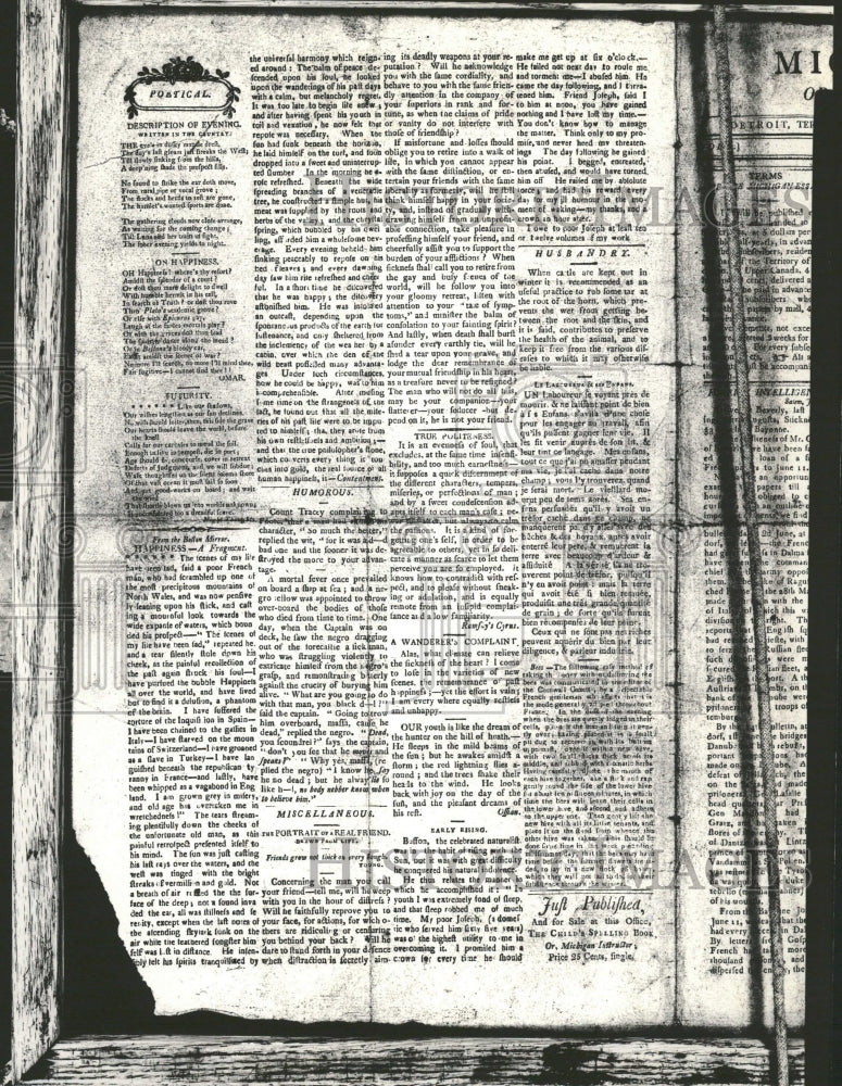 1934 Michigan Newspaper Essay - Historic Images