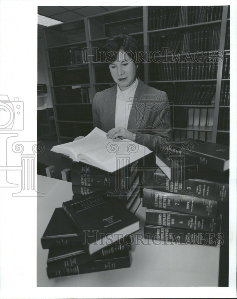 1993 Toni Aiello Stete Library Illinois - Historic Images