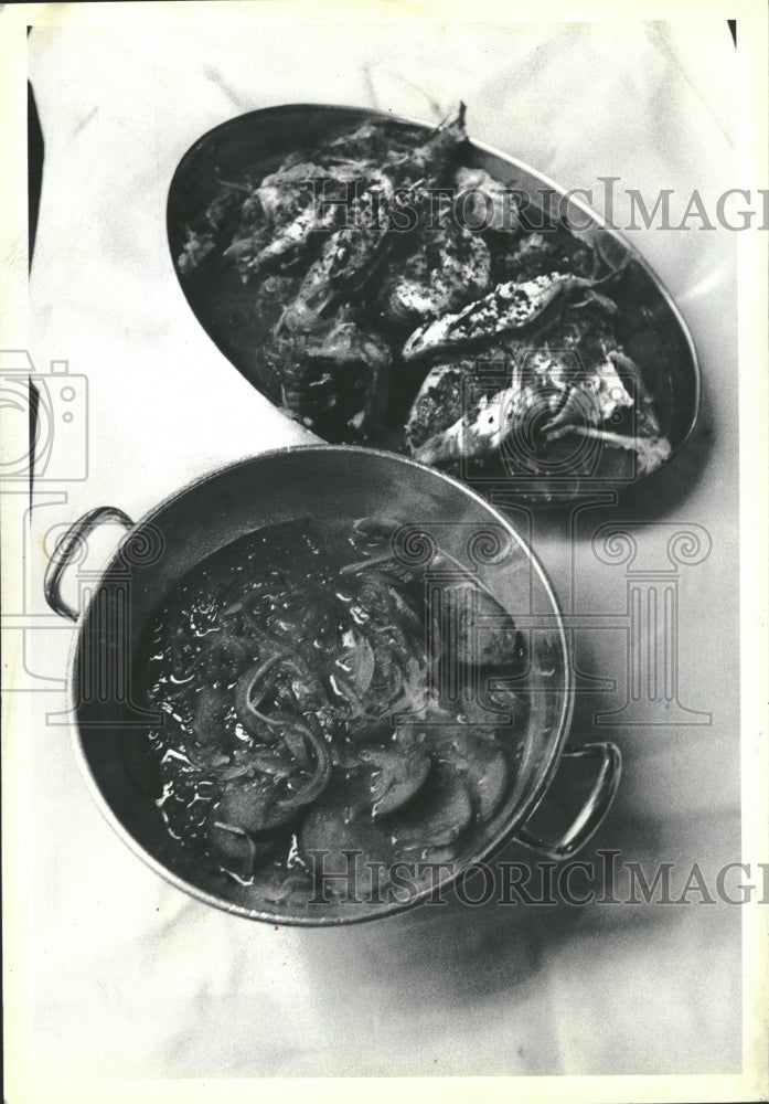 1981 Bouillabaisse Seafood Fish Vegetables - Historic Images