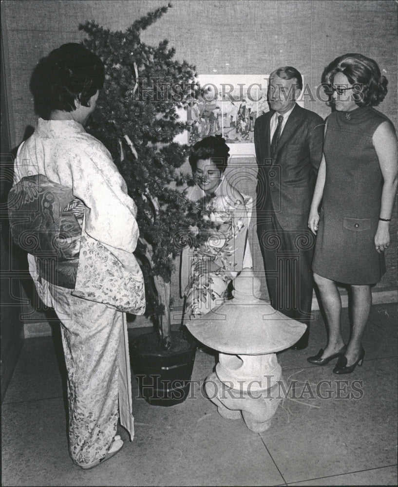 1970 Bonsai Tree Art Institute Ceremony - Historic Images