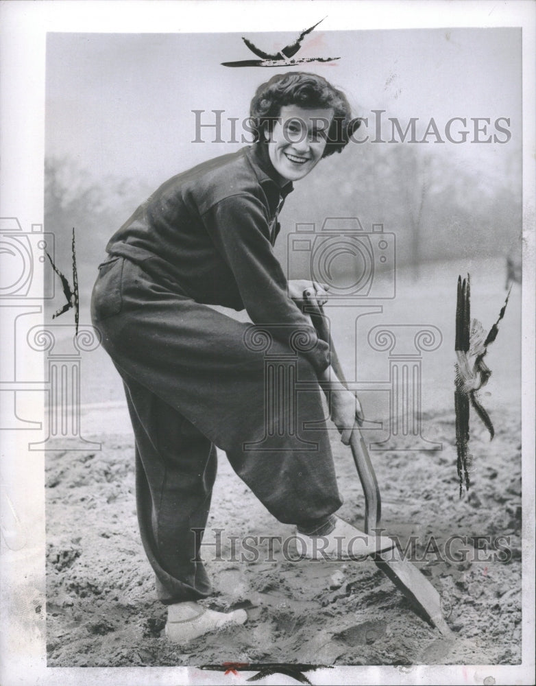 1954 High Jumper Shovels to Keep Fit - Historic Images