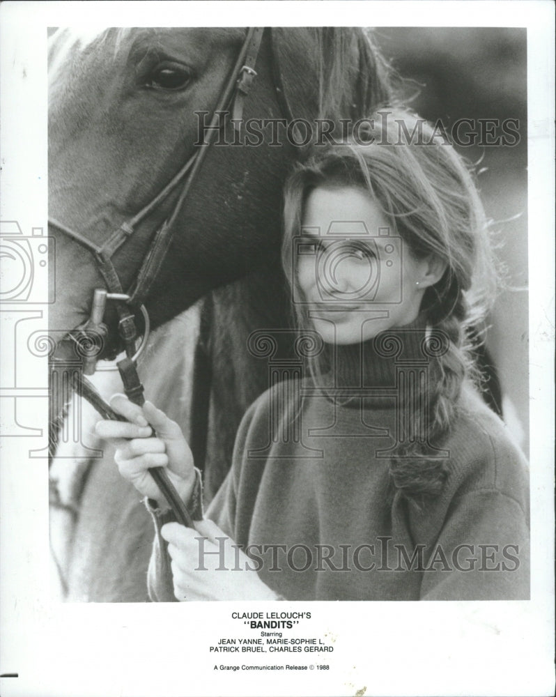 1989 Marie Sophie Lelouche Actress Bandits - Historic Images