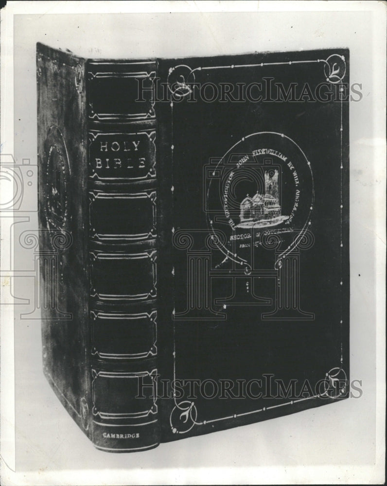 1928 Calvin Coolidge President Bible Church - Historic Images