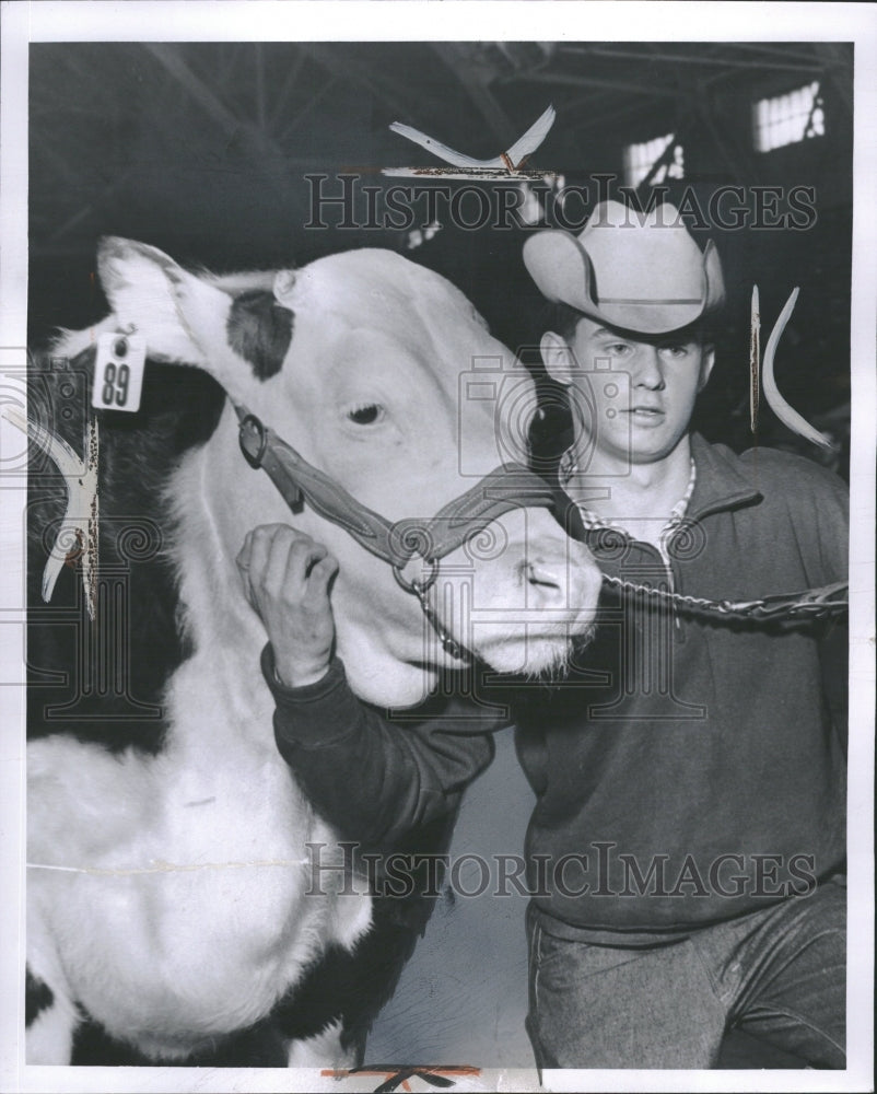 1958 Ken Rush Junior Livestock Show Mich - Historic Images