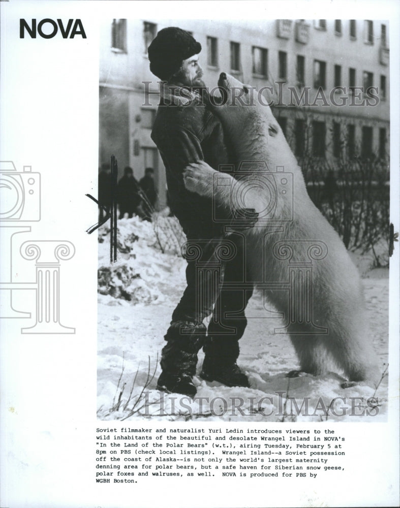 1985 Yuri Ledin Soviet Filmmaker Naturalist - Historic Images