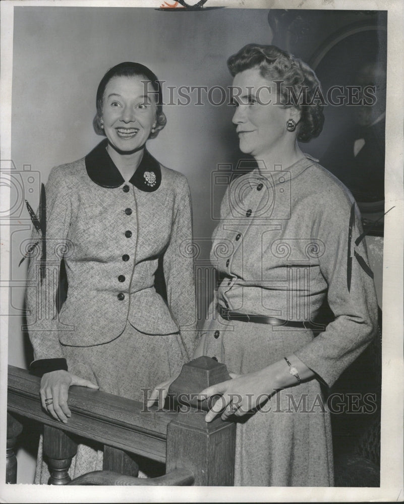 1955 Mrs John McLucas Mrs Theodore Buttrick - Historic Images