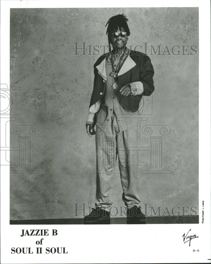 1992 Jazzie B Of Soul II Soul Rap Musician - Historic Images