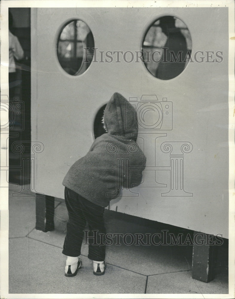 1966 Lincoln Park Zoo Louie the Chimp - Historic Images