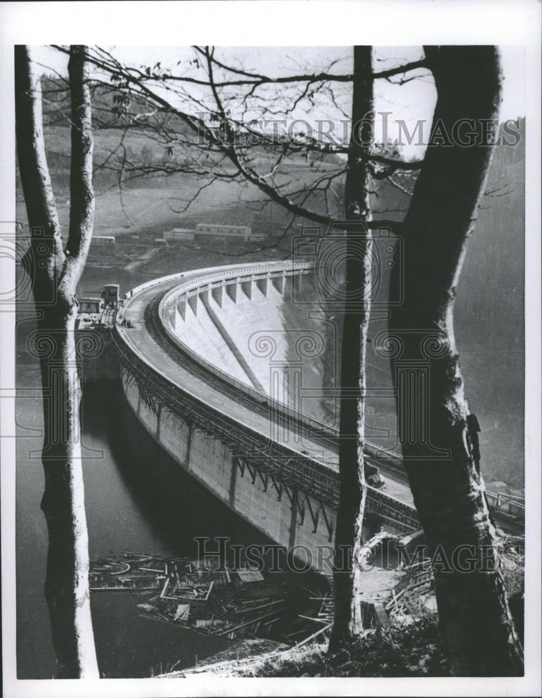 1957 New Dam Across The Vir River Moravia - Historic Images