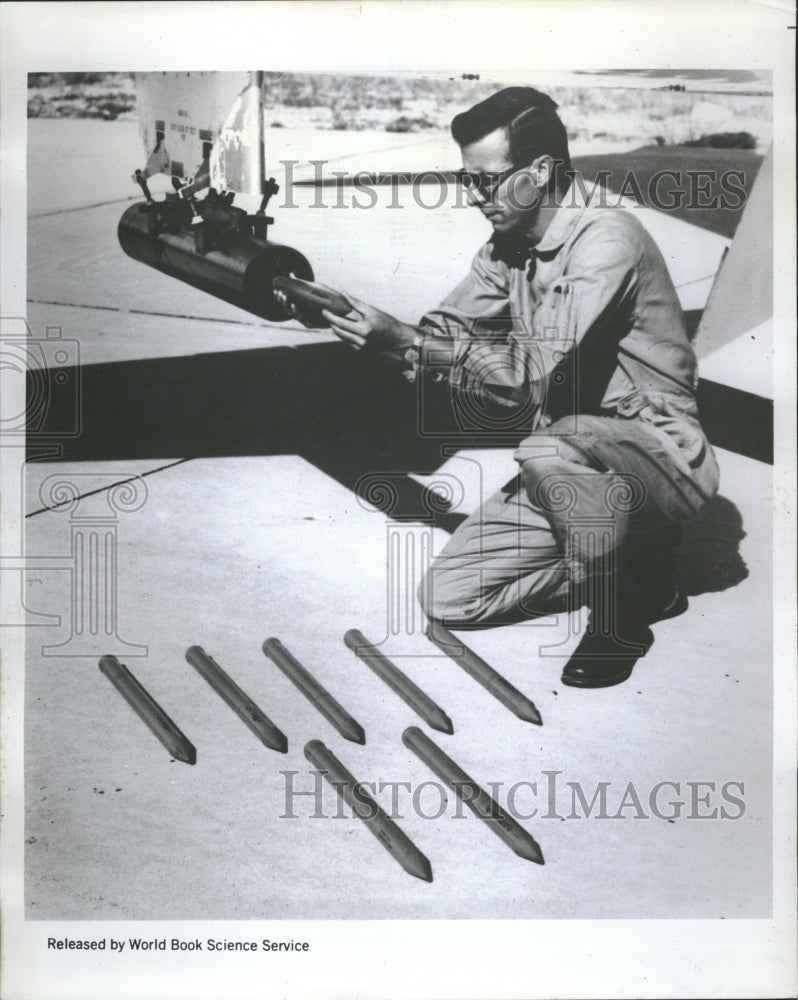 1969 Scientist targeting hailstorms - Historic Images