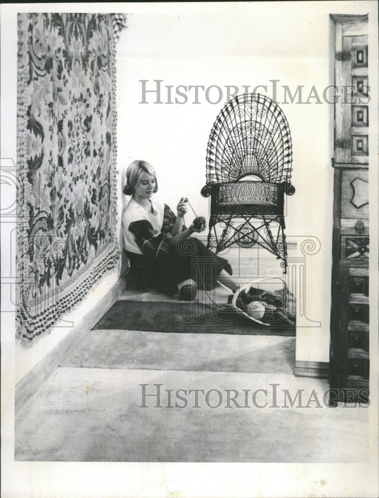 1962 Spanish Rug Urethane-Backed Non-Skid - Historic Images