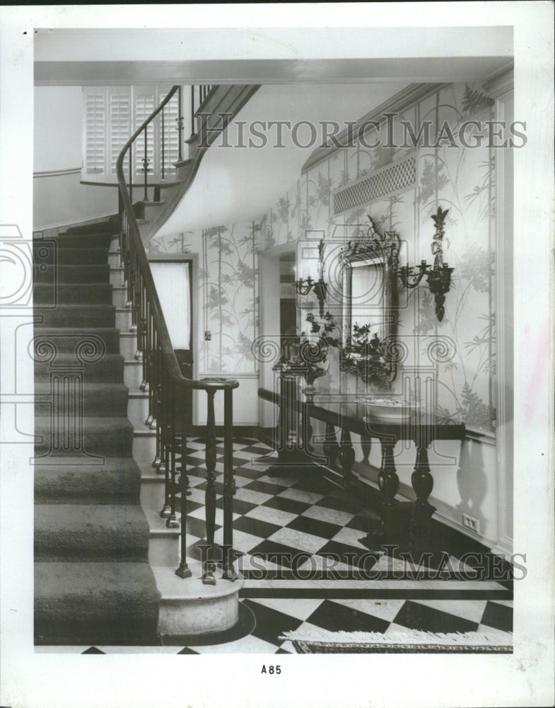 1982 Edward Stowe Designed Entrance Hall - Historic Images