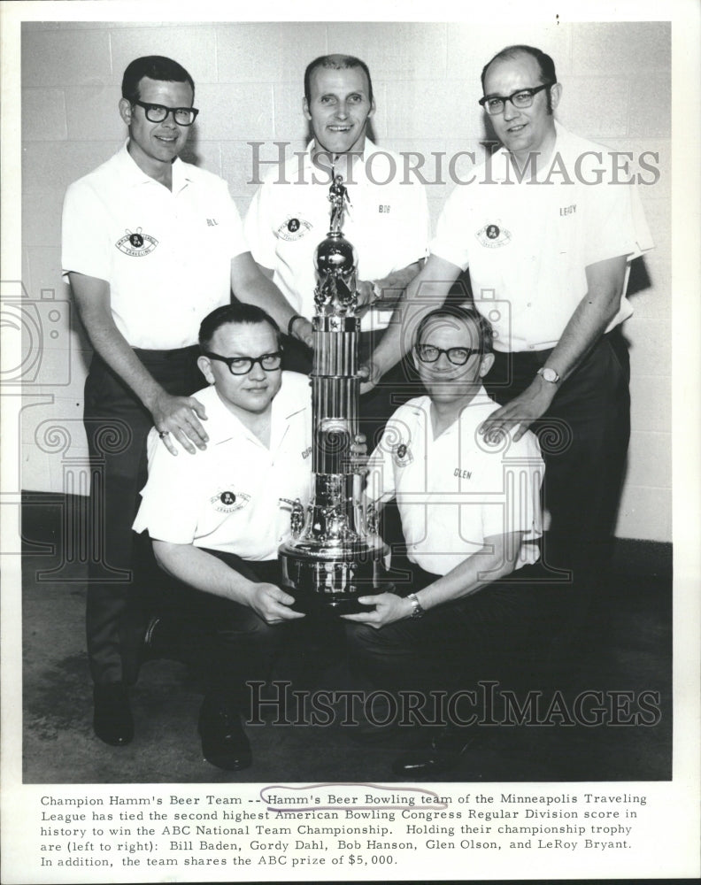 1978 Hamm Beer Bowling Team Champions - Historic Images