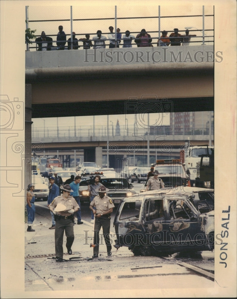 1992 State Police Eisenhower Expressway - Historic Images