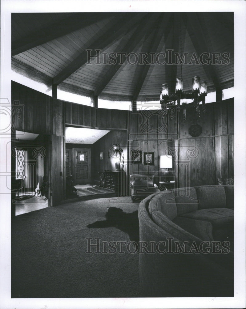 1966 Round House Architecture Home Decor - Historic Images