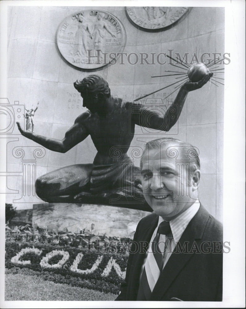 1971 Mayor Roman S Gribbs of Detroit - Historic Images