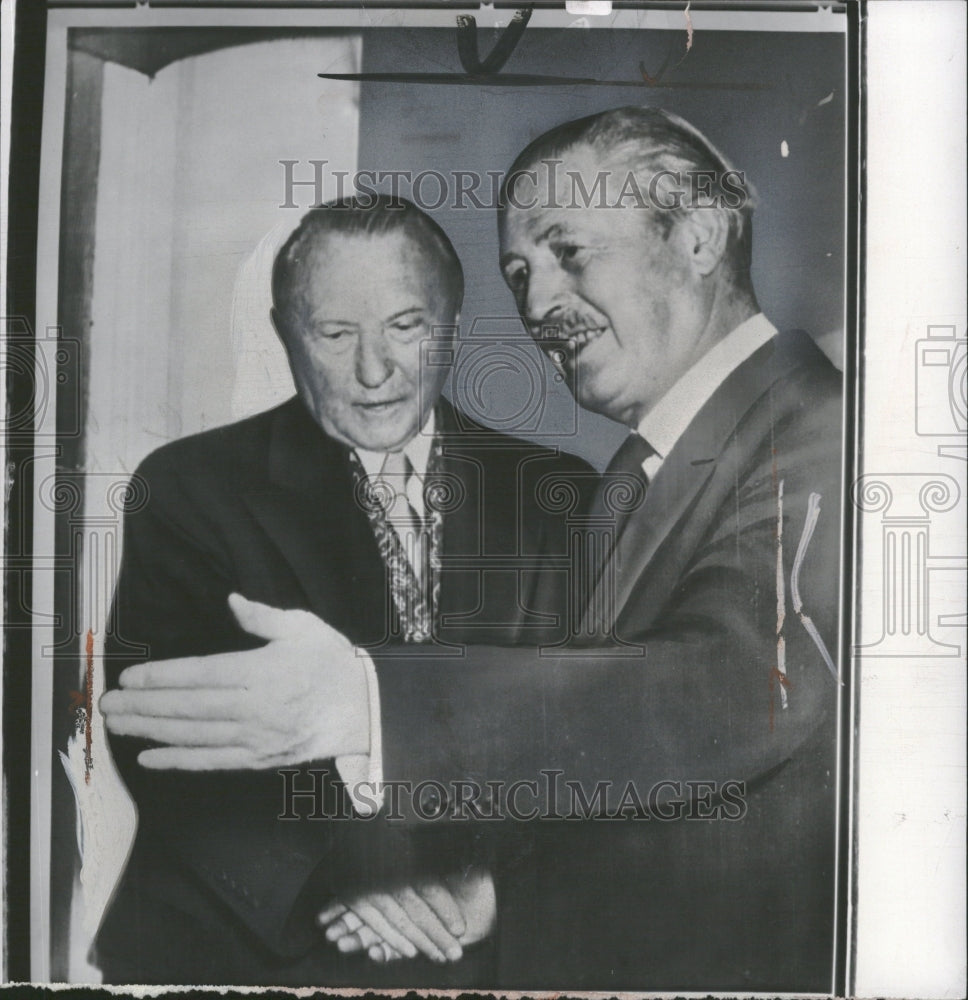 1959 Harold MacMillan Konrad Adenauer - Historic Images