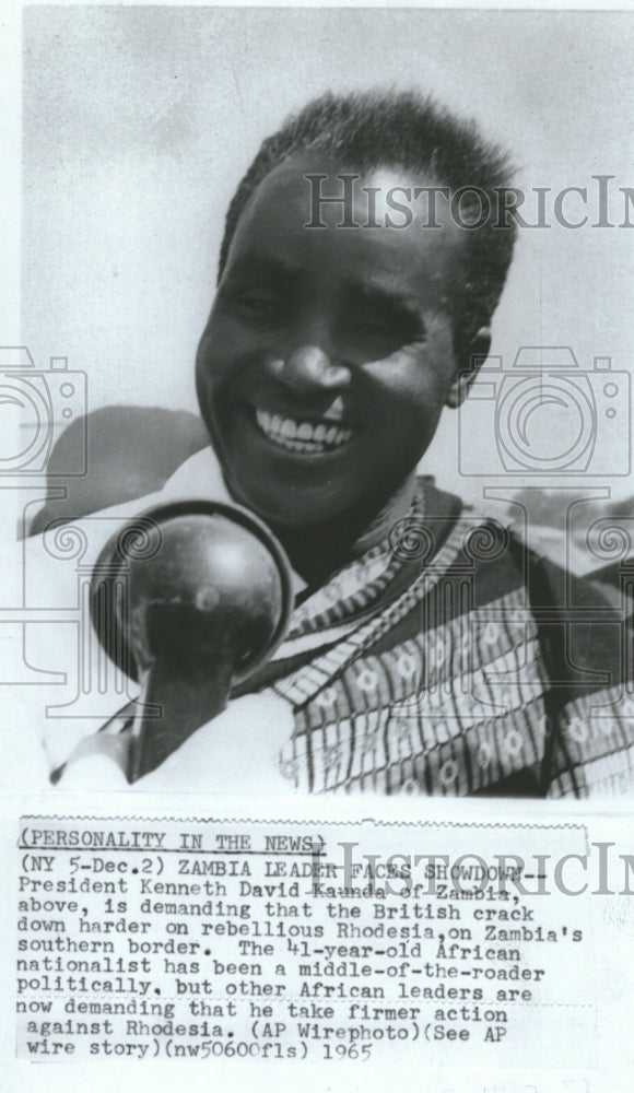 1965 Kenneth David Kaunda - Historic Images