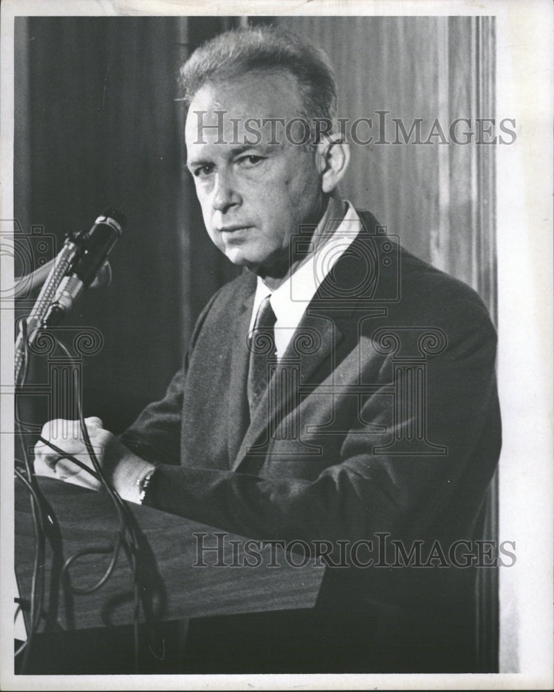 1969  Yitzhak Rabin Israeli statesman Nobel - Historic Images