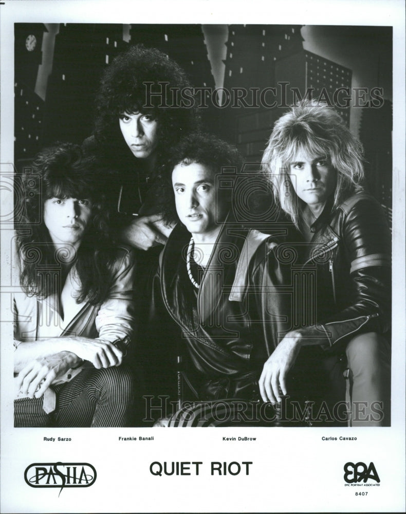 1986 Quit Riot Rudy Sarzo Frankie Banall - Historic Images