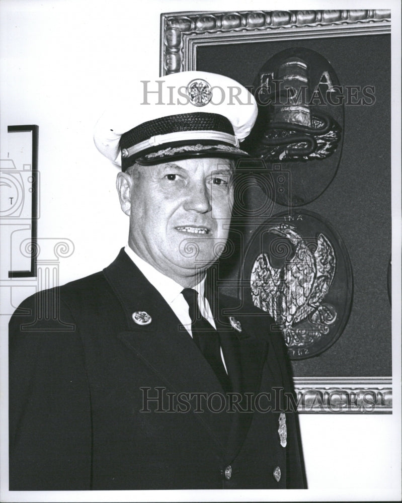 1968 Detroit Fire Chief, Charles J. Quinlan - Historic Images