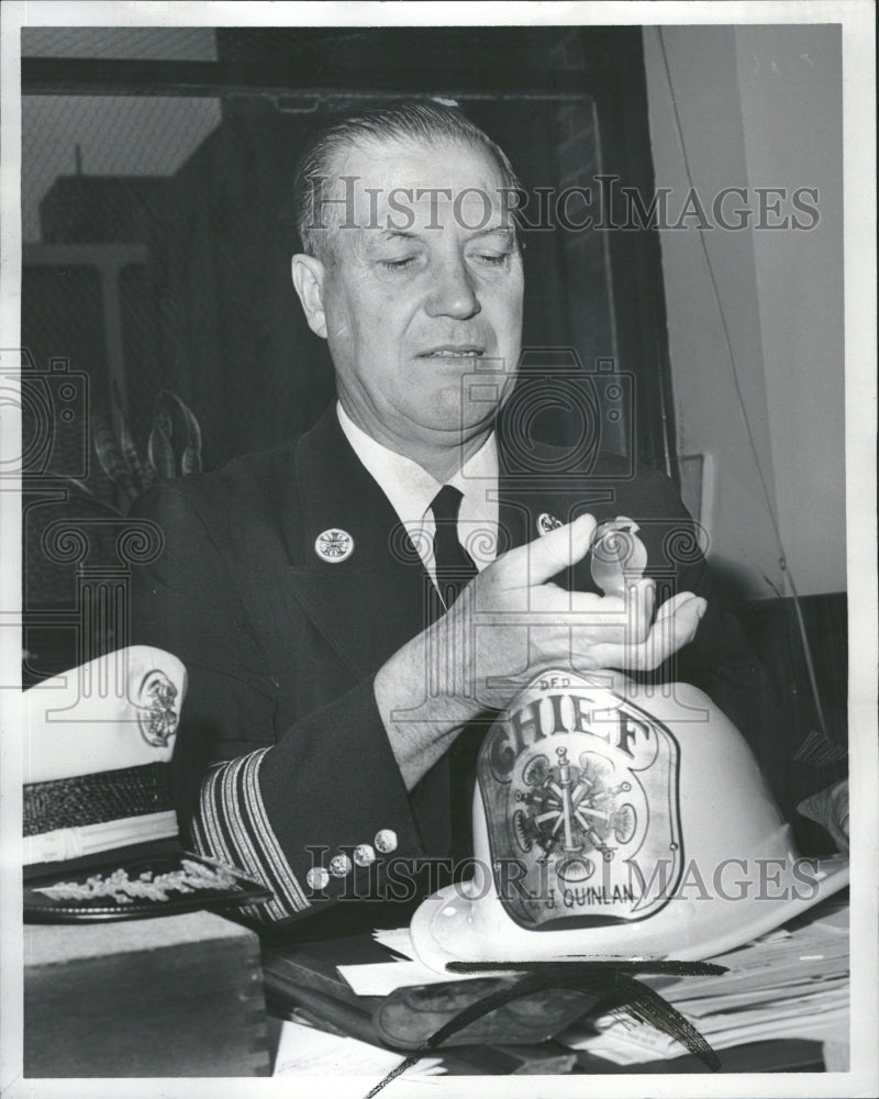 1967 Detroit Fire Chief, Charles J. Quinlan - Historic Images