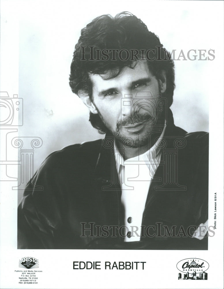 1992 Eddie Rabbitt Kentucky Rain Pure Love - Historic Images