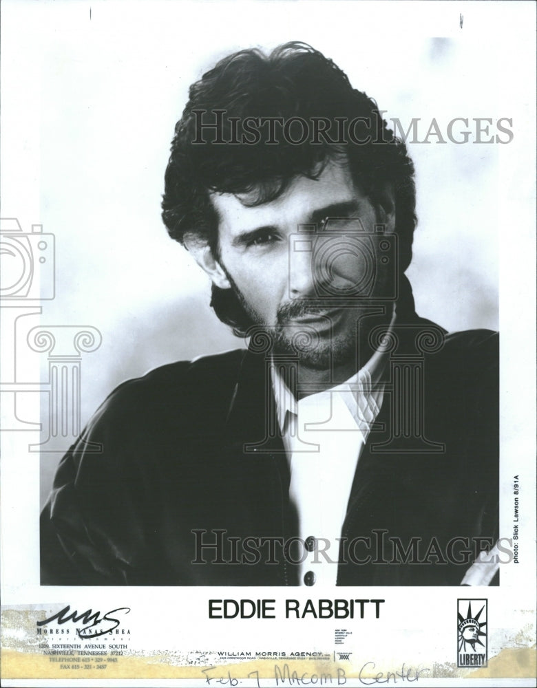 1993 Edward Thomas &quot;Eddie&quot; Rabbitt Singer - Historic Images