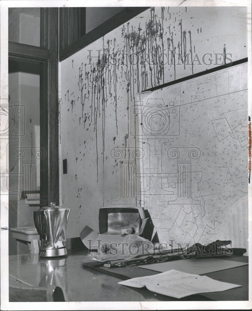 1953 Vandalized Cleveland Principals Office - Historic Images