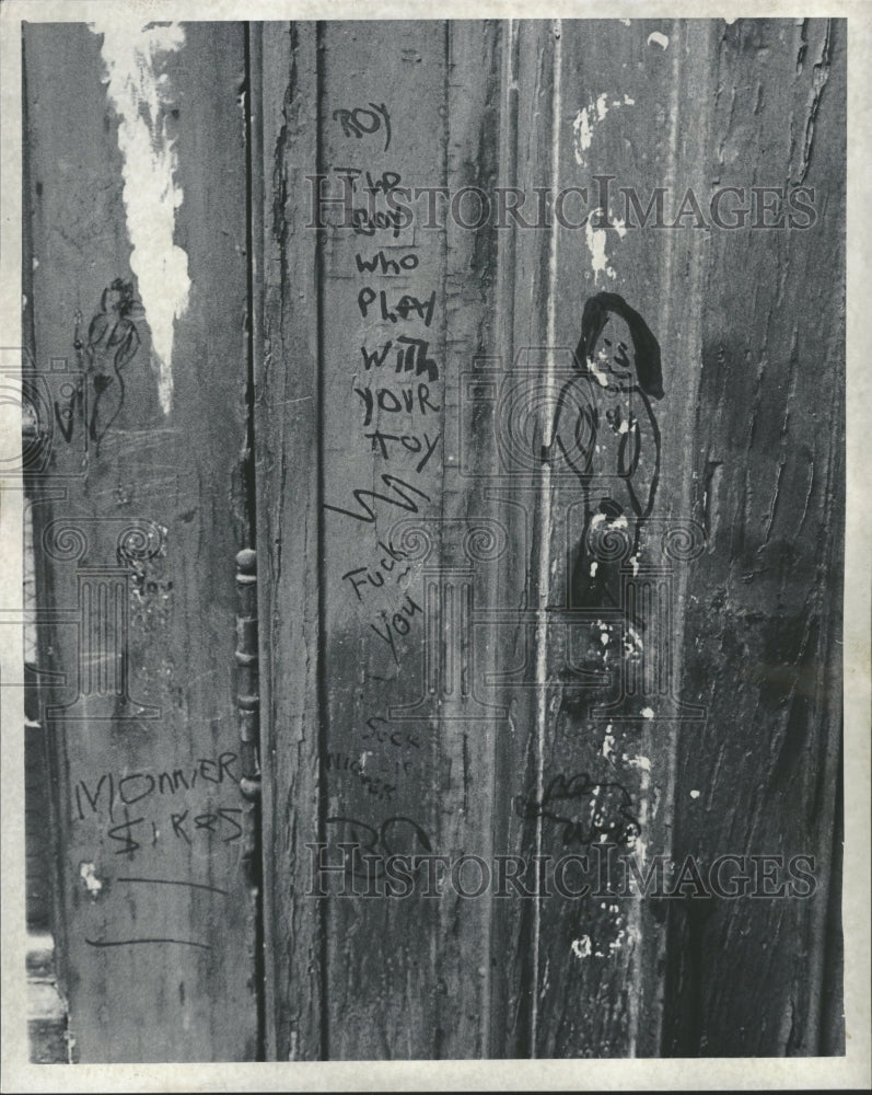 1967 Front Door Monnier Elementary School - Historic Images