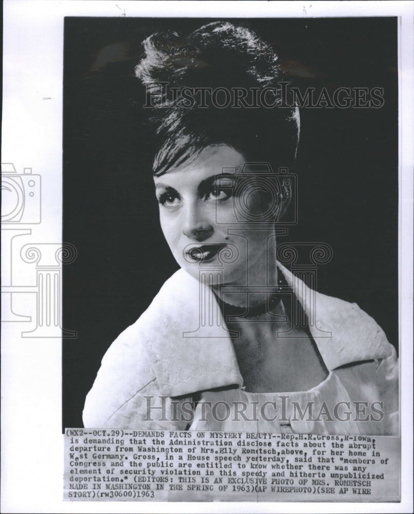 1963 Demands Facts Mystery Beauty Rometsch - Historic Images