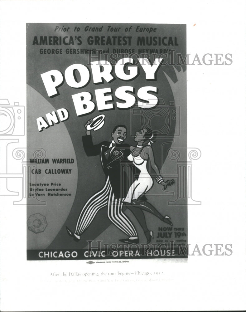 1990 Porgy Bess Played Chicago World Tour - Historic Images