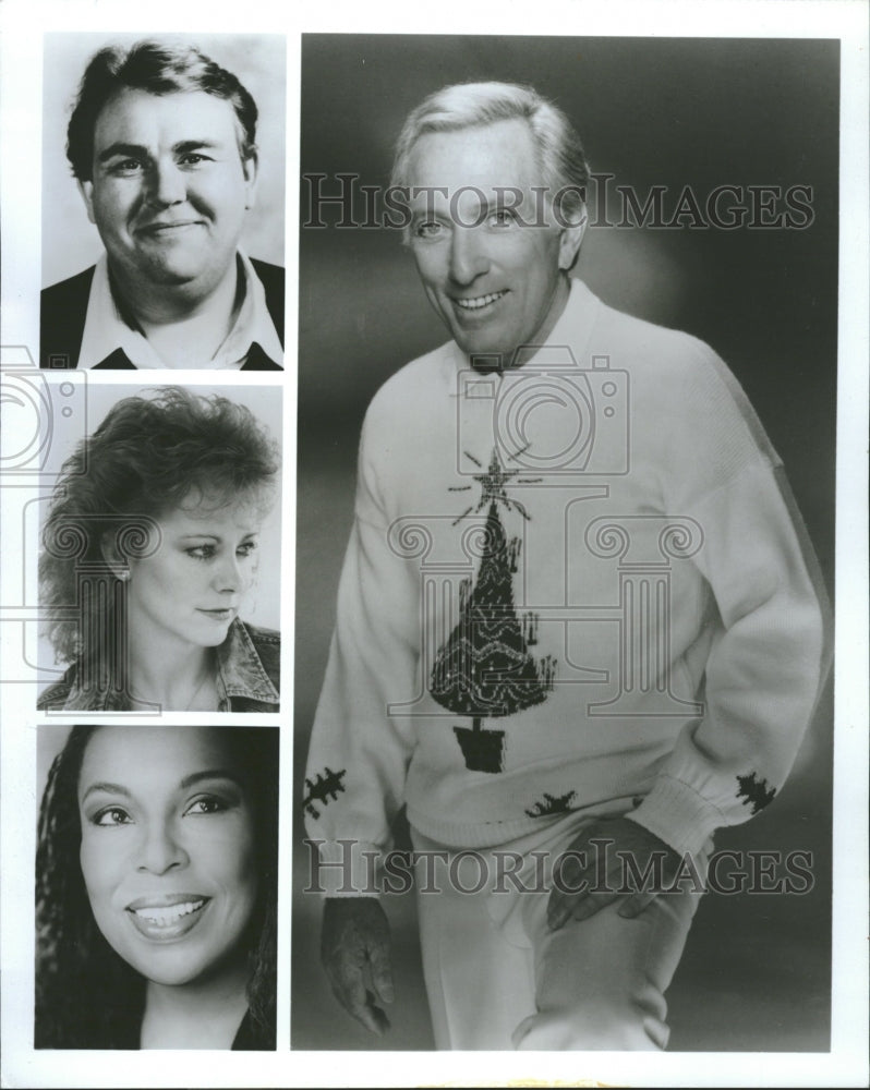 1990 John Candy Reba McEntire Roberta Flack - Historic Images