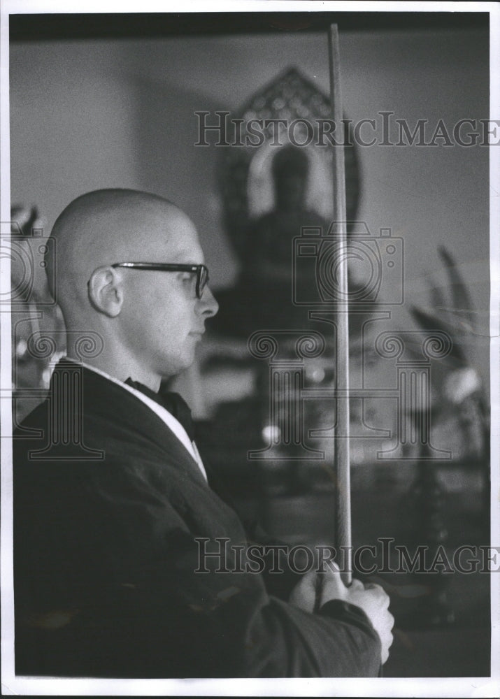 1969 Rodo Ronald Browning Zen Buddhist monk - Historic Images