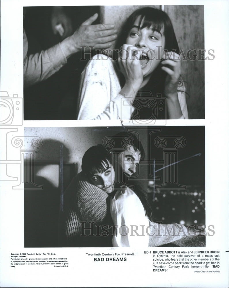 1988 Bruce Abbott Alex Jennifer Rubin Fox - Historic Images