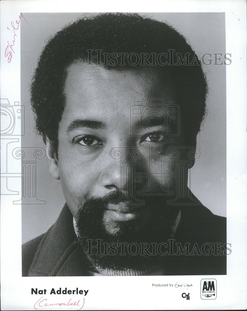 1974 Nathaniel Adderley American Jazz Man - Historic Images