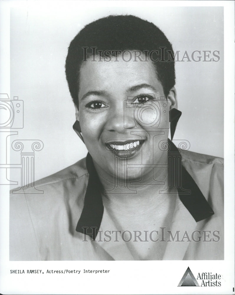 1990 Sheila Ramsey actress Poetry writer - Historic Images