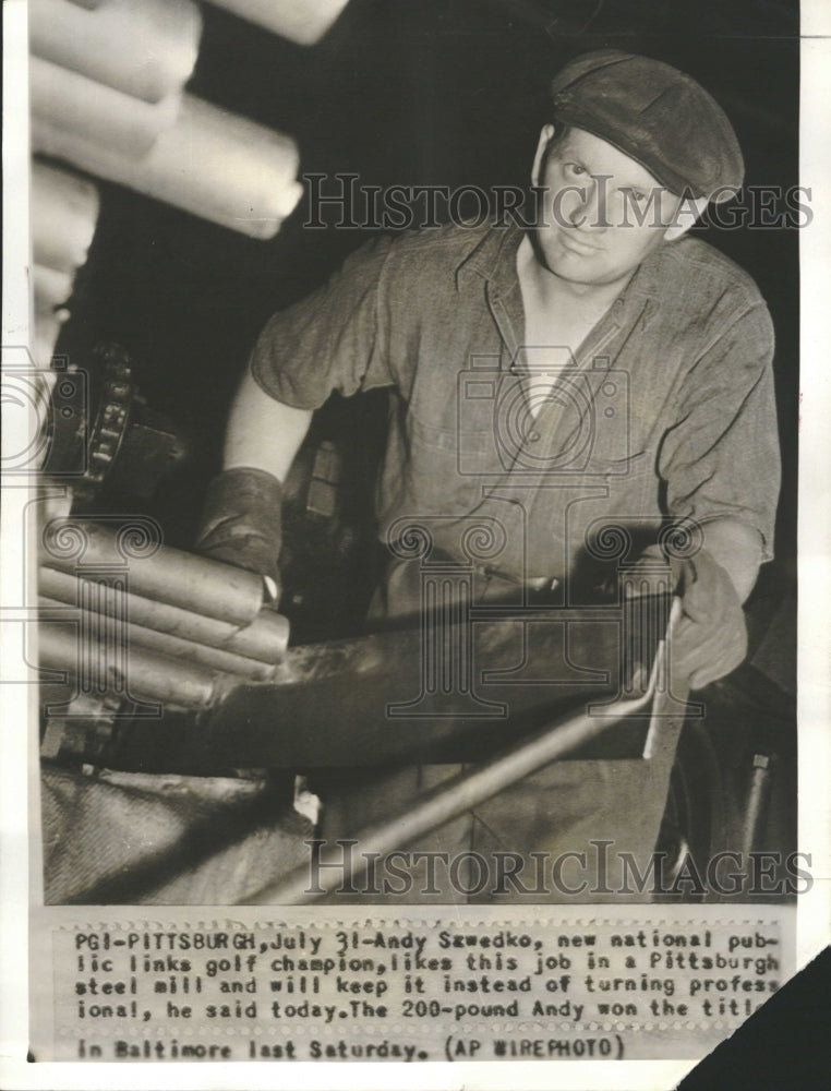 1939 Andy Azwedko New National Golf Steel - Historic Images