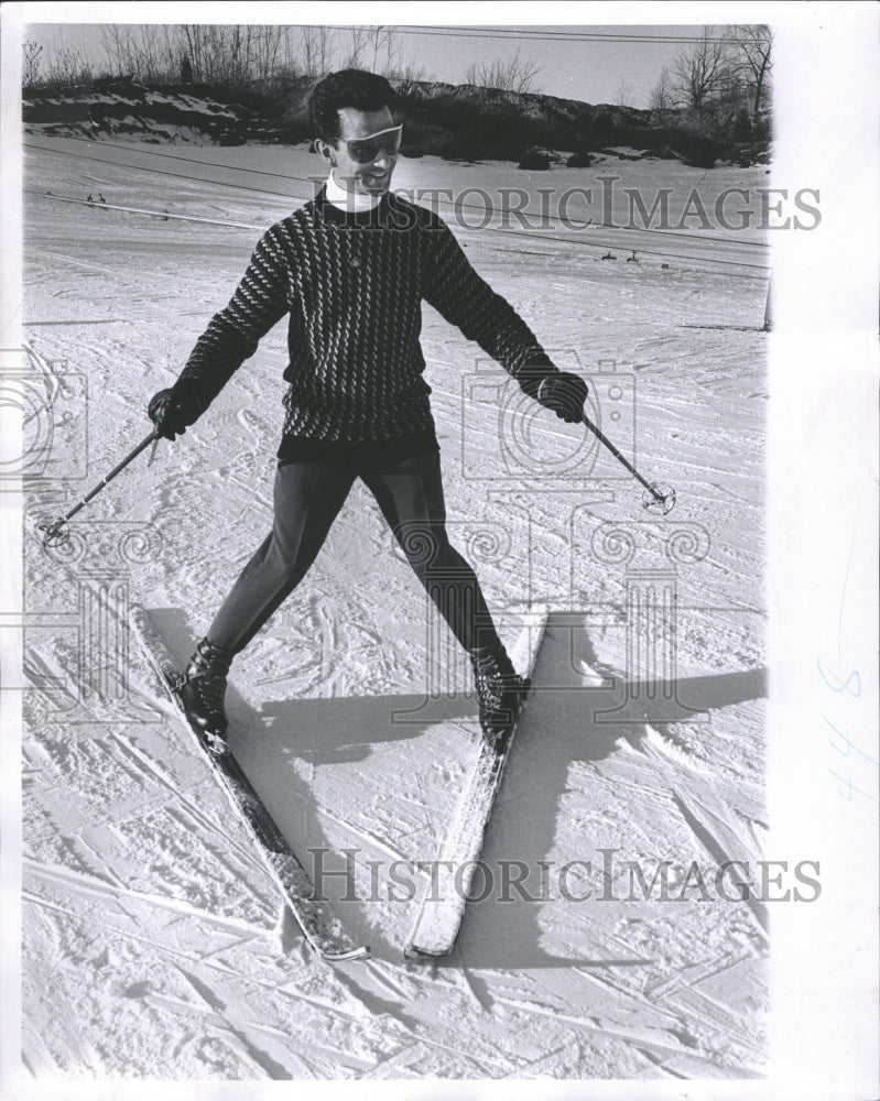 1961 Alpine Vally Marcel Turcotte Skiing - Historic Images