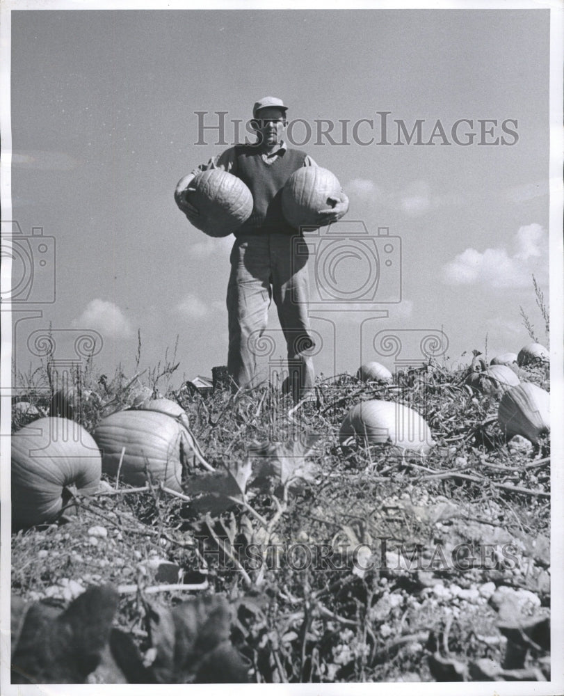 1955 Two Pumpkins Young Walk Trailer Truck - Historic Images