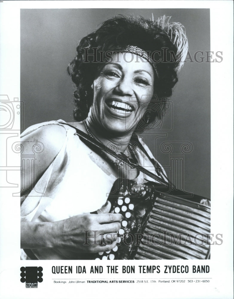 1988 Queen Ida Bon Temps Zydeco Band - Historic Images