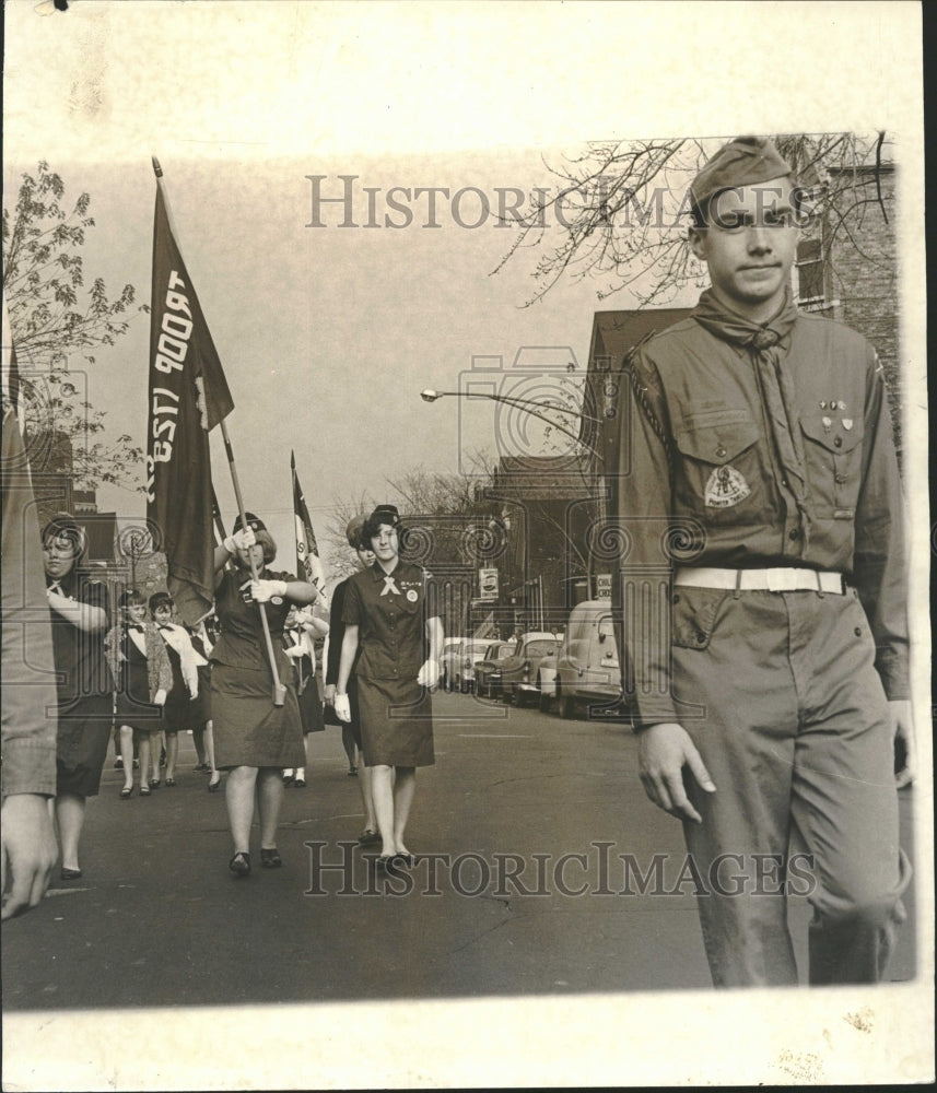 1964 Veterans Day Scout Lafayette Chicago - Historic Images