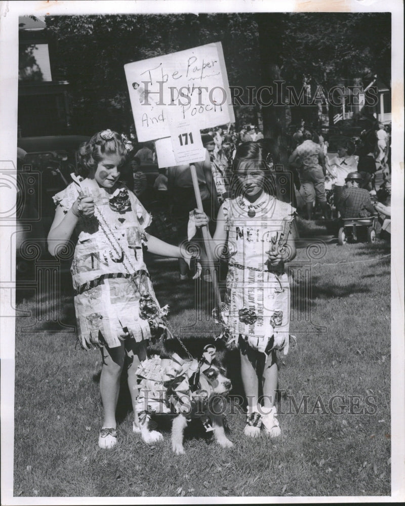 1960 Little Paper Dog Laurie Lynn Schwie - Historic Images