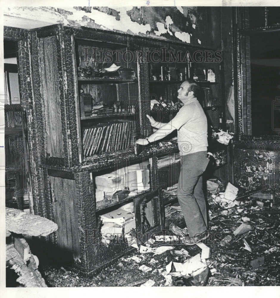 1972 School Office Fire Damage Chicago - Historic Images