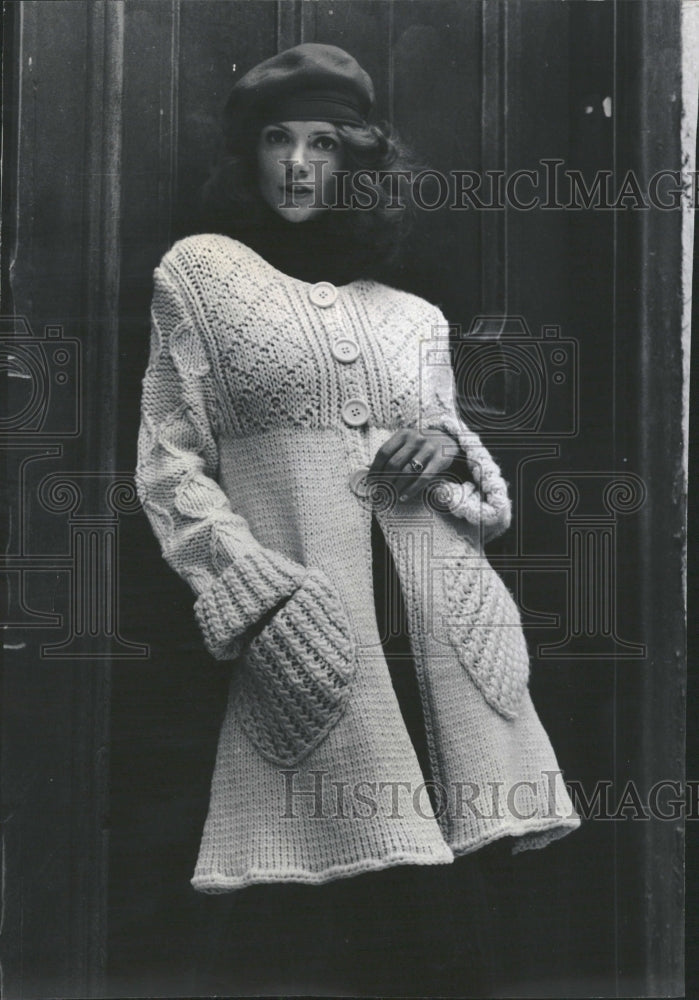 1975 Contemporary Cover-Up Sweater For Fall - Historic Images