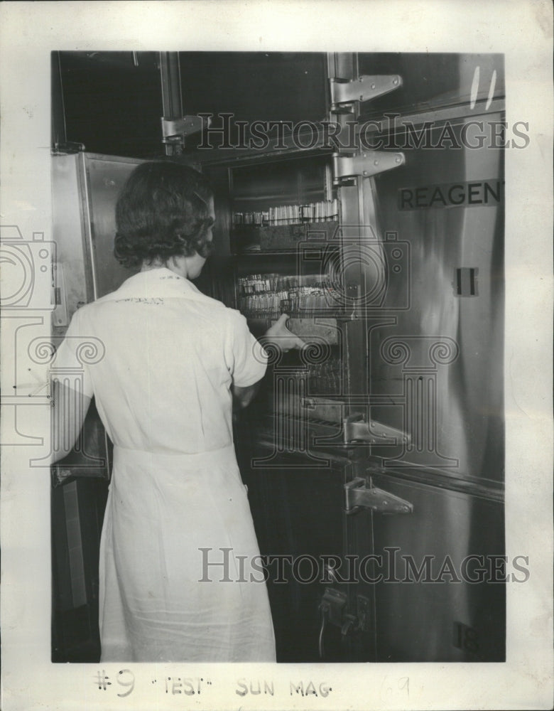 1938 Test Tubes Refrigerator Degree Night - Historic Images