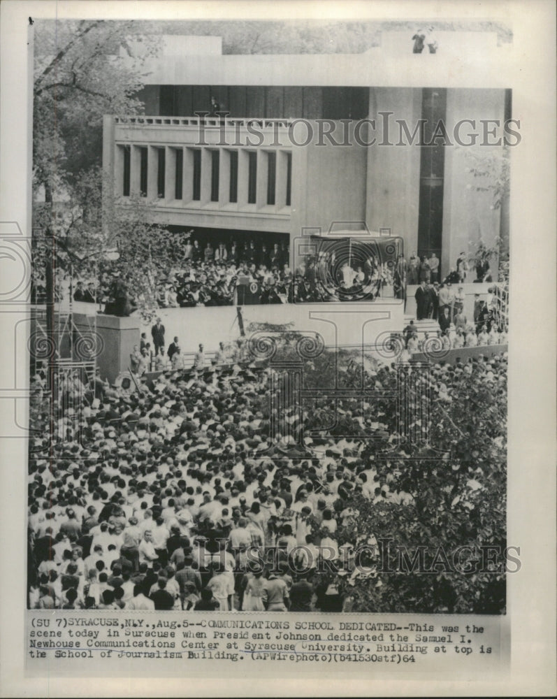 1964 School Suracuse Johnson President - Historic Images