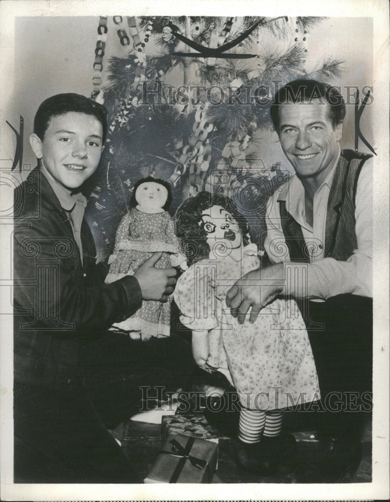 1960 Actors With Puppets Stagecoach West - Historic Images